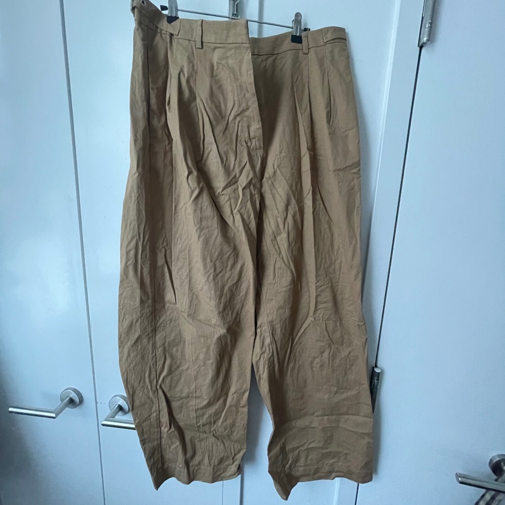 Abercrombie Khaki Wide Leg Trousers, 31L